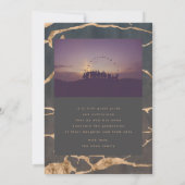 チョコレオアシブラウン大理石ゴールデンフォイル 案内状 (裏面)