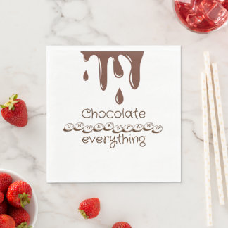 チョコレッおもしろいト スタンダードランチョンナプキン