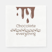 チョコレッおもしろいト スタンダードランチョンナプキン (正面)