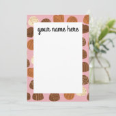 チョコレパーソナライズされたート・プラリンサンキューカード サンキューカード (スタンド正面)