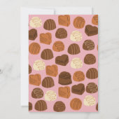 チョコレパーソナライズされたート・プラリンサンキューカード サンキューカード (裏面)