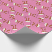 チョコレーおもしろいトPiシンボル演算先生 ラッピングペーパー (角)