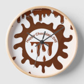 チョコレーカスタマイズトプレミアムクラシックデザイン 壁時計 (正面)