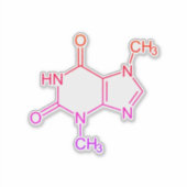 チョコレーカラフルトテオブロミン分子 シール (正面)