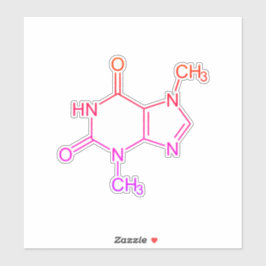 チョコレーカラフルトテオブロミン分子 シール