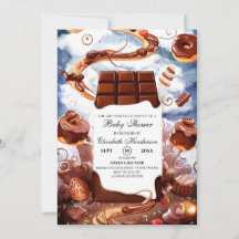 チョコレーシンプルト赤ちゃんシャワー