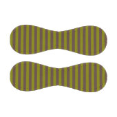 チョコレーストライプのトブラウンとオリーブグリーンの模様 野球ボール (パネル)