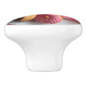 チョコレートいちごのドーナツはとのノブを振りかけます セラミックノブ (側面)