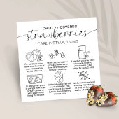 チョコレートいちごミニマルの気に指示 スクエア名刺