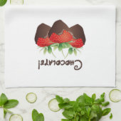 チョコレートいちご キッチンタオル (折り畳み)