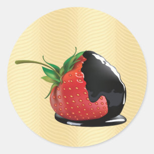 チョコレートいちご ラウンドシール