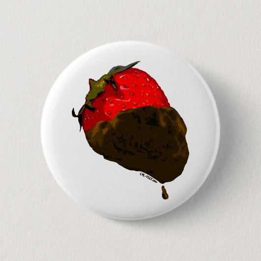 チョコレートいちご 缶バッジ (正面)