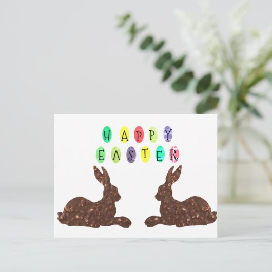 チョコレートうさぎイースターポストカード シーズンポストカード (スタンド正面)