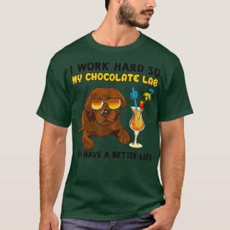 チョコレートおもしろいラブラドールチョコレートラボラバー Tシャツ