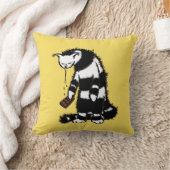 チョコレートおもしろい好風変わりき猫 クッション (ブランケット)