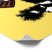 チョコレートおもしろい好風変わりき猫 ポスター (角)