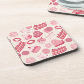 チョコレートおよびペストリーパターン2 コースター (左側)