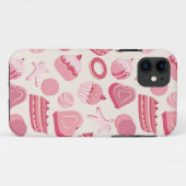 チョコレートおよびペストリーパターン2 Case-Mate iPhoneケース (裏面(横))