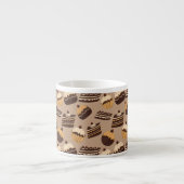 チョコレートおよびペストリーパターン3 エスプレッソカップ (正面)