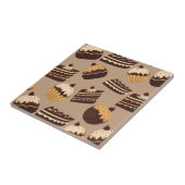 チョコレートおよびペストリーパターン3 タイル (側面)