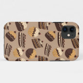 チョコレートおよびペストリーパターン3 Case-Mate iPhoneケース (裏面(横))