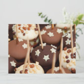 チョコレートおよび白いケーキの球 招待状 (スタンド正面)