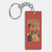 チョコレートおよび茶Co母および娘 キーホルダー (正面左)