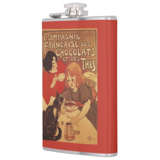 チョコレートおよび茶Co母および娘 フラスク (左)
