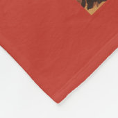 チョコレートおよび茶Co母および娘 フリースブランケット (角)