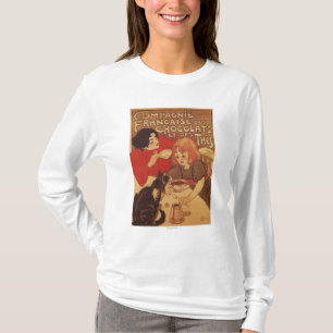 チョコレートおよび茶Co母および娘 Tシャツ