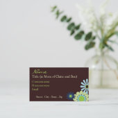 チョコレートおよび青い情報通のお母さんカード コーリングカード (スタンド正面)