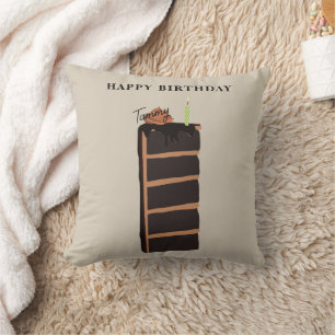チョコレートお誕生日ケーキ誕生日パーティー クッション