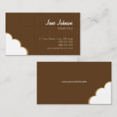 チョコレートかみ傷のおもしろいで創造的な名刺 名刺 (正面/裏面)