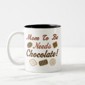 チョコレートがあるお母さん ツートーンマグカップ (左)