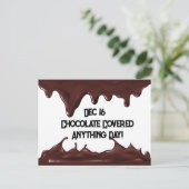 チョコレートが何でも食べた日 ポストカード (スタンド正面)