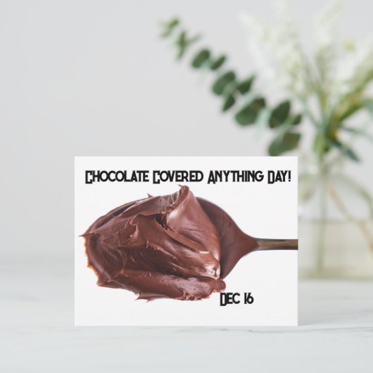 チョコレートが何でも食べた日 ポストカード (スタンド正面)