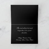 チョコレートが多すぎるようなことは、バレンタイン シーズンカード (内部)