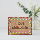 チョコレートが大好き ポストカード (スタンド正面)