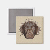 チョコレートが大好き マグネット (正面/裏面)