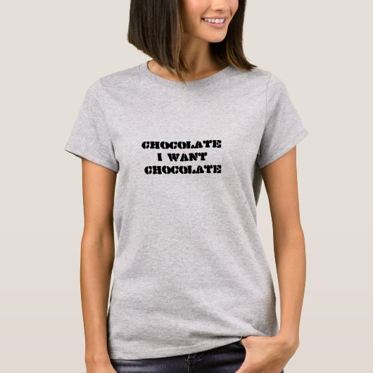 チョコレートが欲しい Tシャツ (正面)