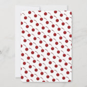 チョコレートさくらんぼケーキ|誕生日招待状 招待状 (裏面)