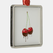 チョコレートさくらんぼ メタルオーナメント (右)