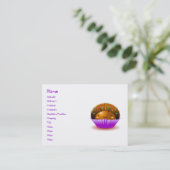 チョコレートてんとう虫のカップケーキの名刺 名刺 (スタンド正面)