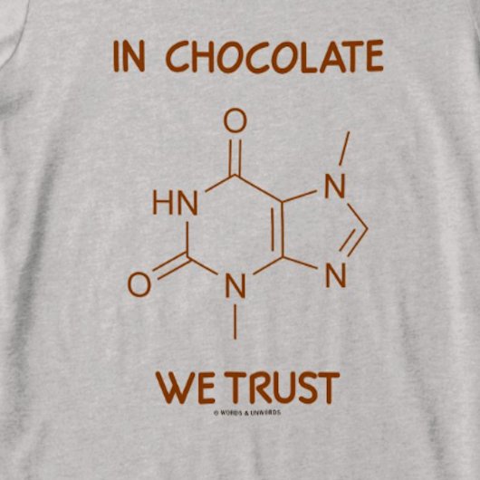 チョコレートではTheobromine分子を信頼する Tシャツ