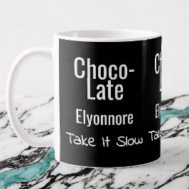 チョコレートでゆっくりとペルソナライズドマグ コーヒーマグカップ