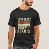 チョコレートで心は癒される Tee Tシャツ (正面)