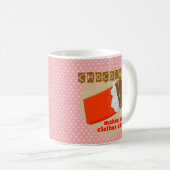 チョコレートで服が縮まる! コーヒーマグカップ (正面右)