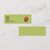 チョコレートで浸るいちご スキニー名刺 (正面/裏面)