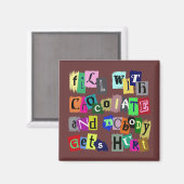 チョコレートで満たす… マグネット (正面/裏面)