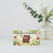 チョコレートで覆われたイチゴ菓子 名刺 (スタンド正面)